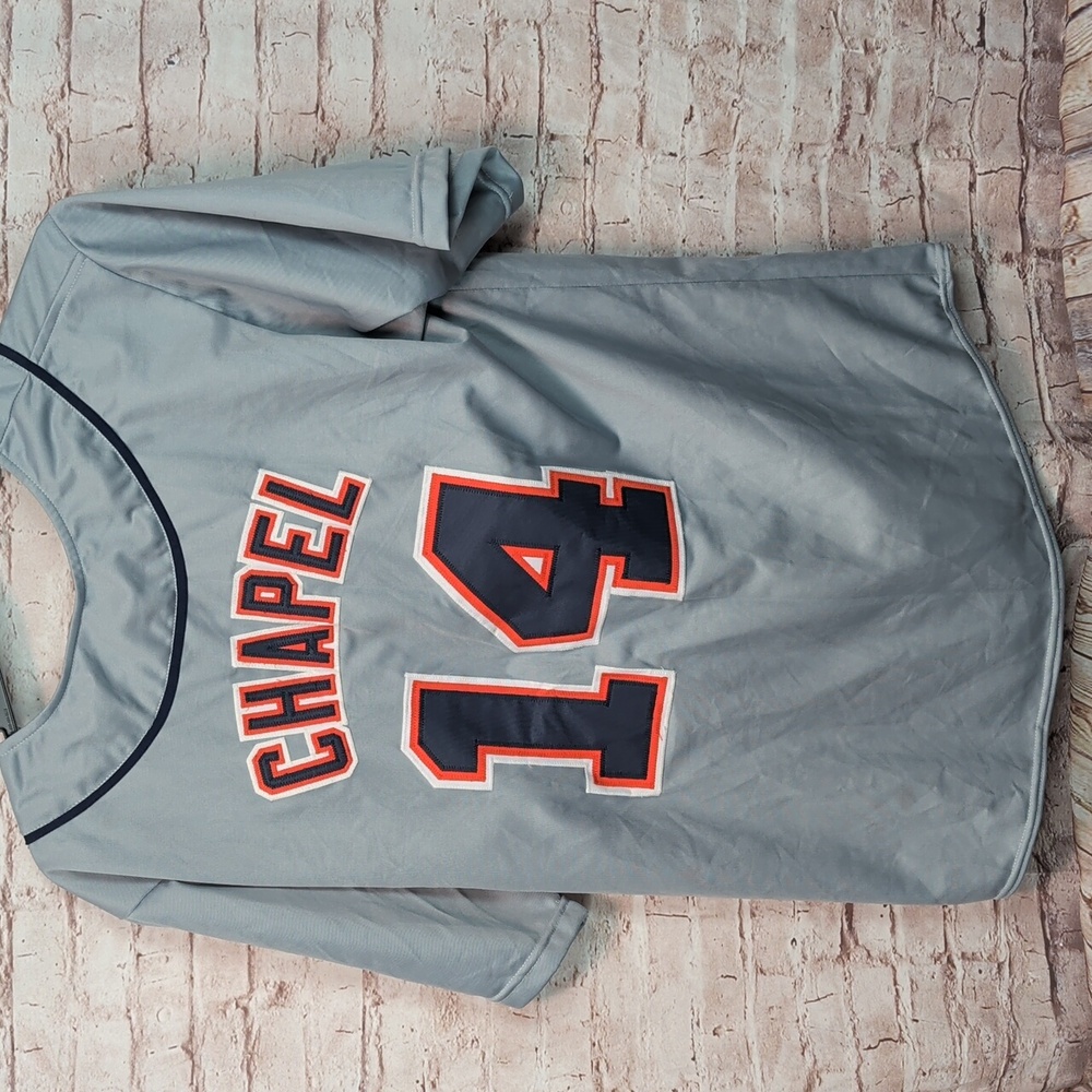 Movie Chapel #14 Detroit Jersey Love Of Game Custom Sewn Name Large NLB